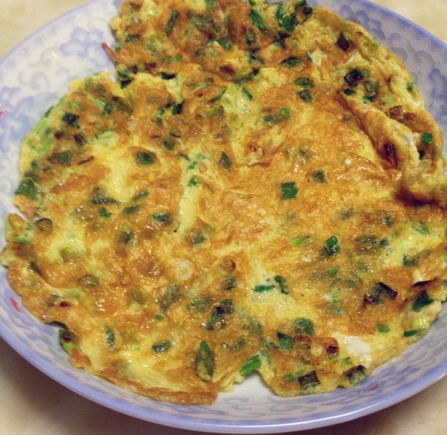 翻滚ba蛋炒饭做的葱花跑蛋