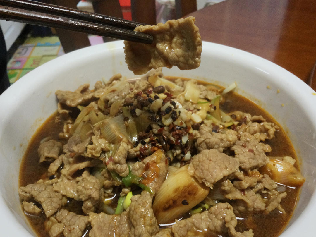 家庭版水煮牛肉片 超好吃养生健康懒人易做版