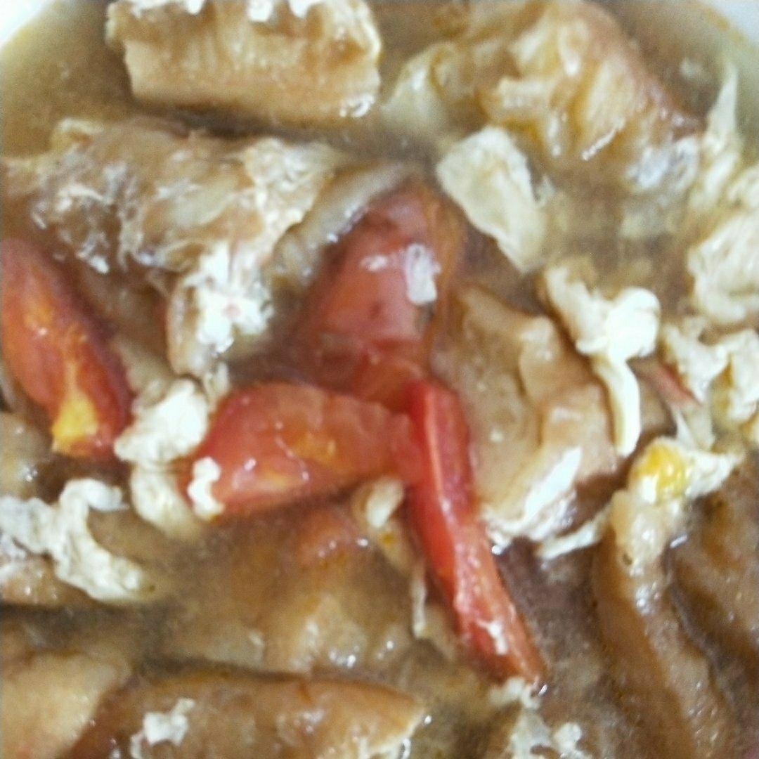 番茄鸡蛋烩油条