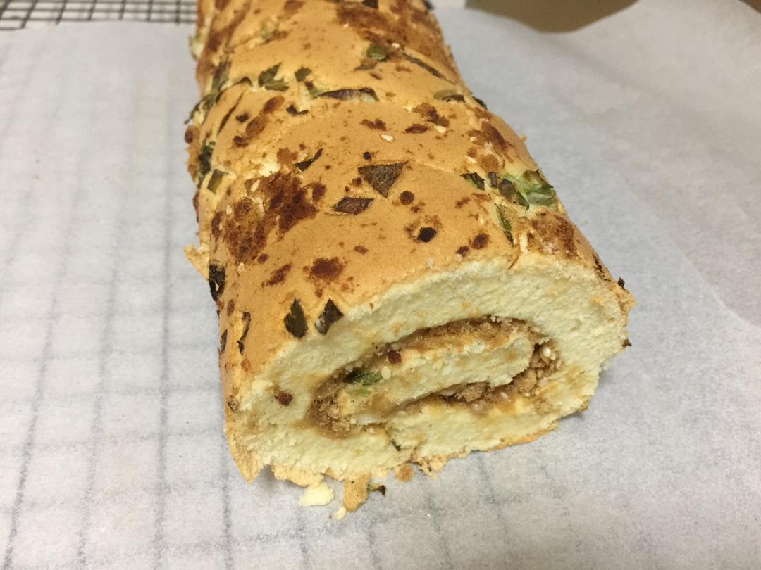 香葱肉松蛋糕卷