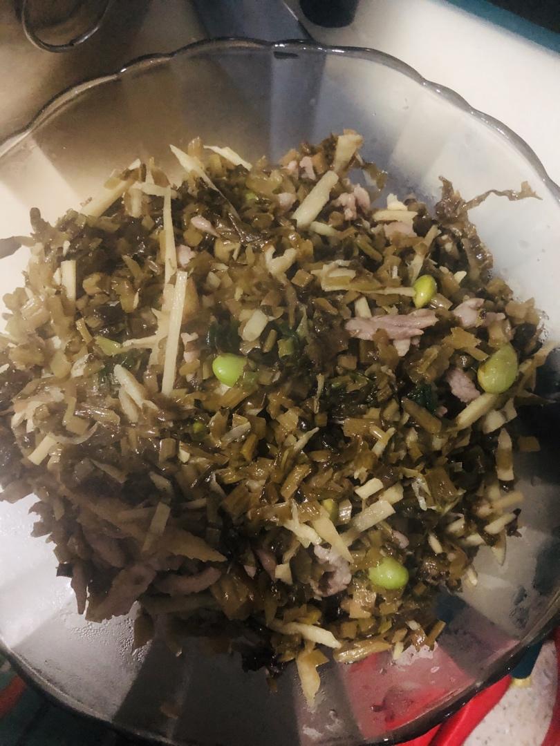 雪菜冬笋炒肉丝