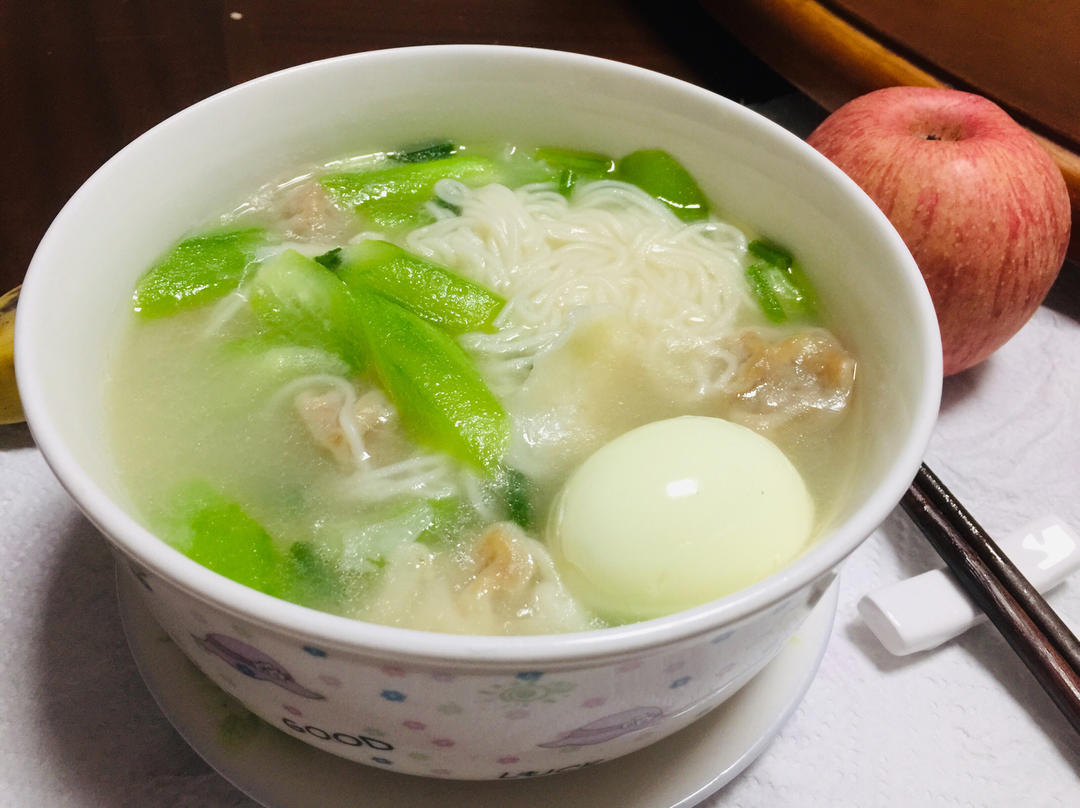 懒人版快手汤面—太太乐鲜鸡汁