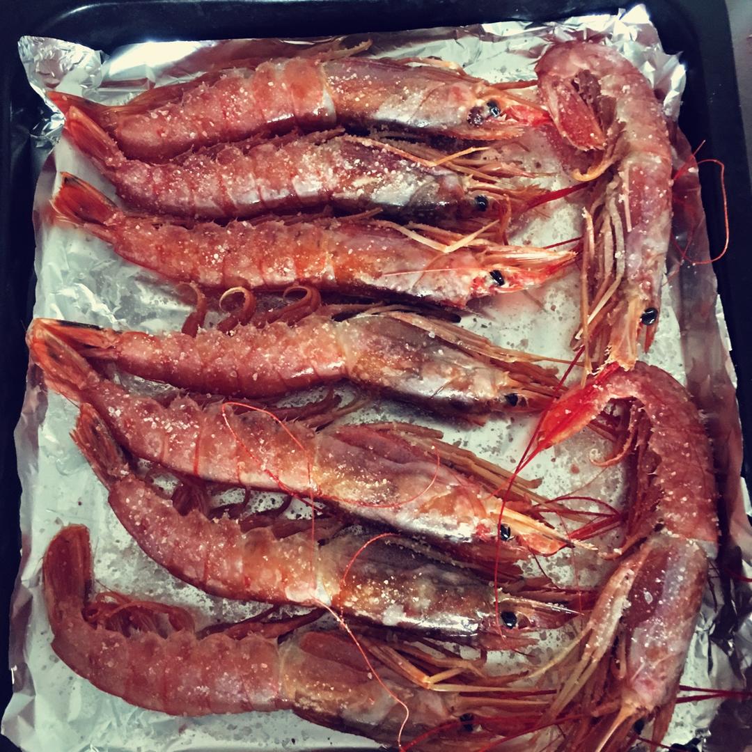 盐烤阿根廷红虾