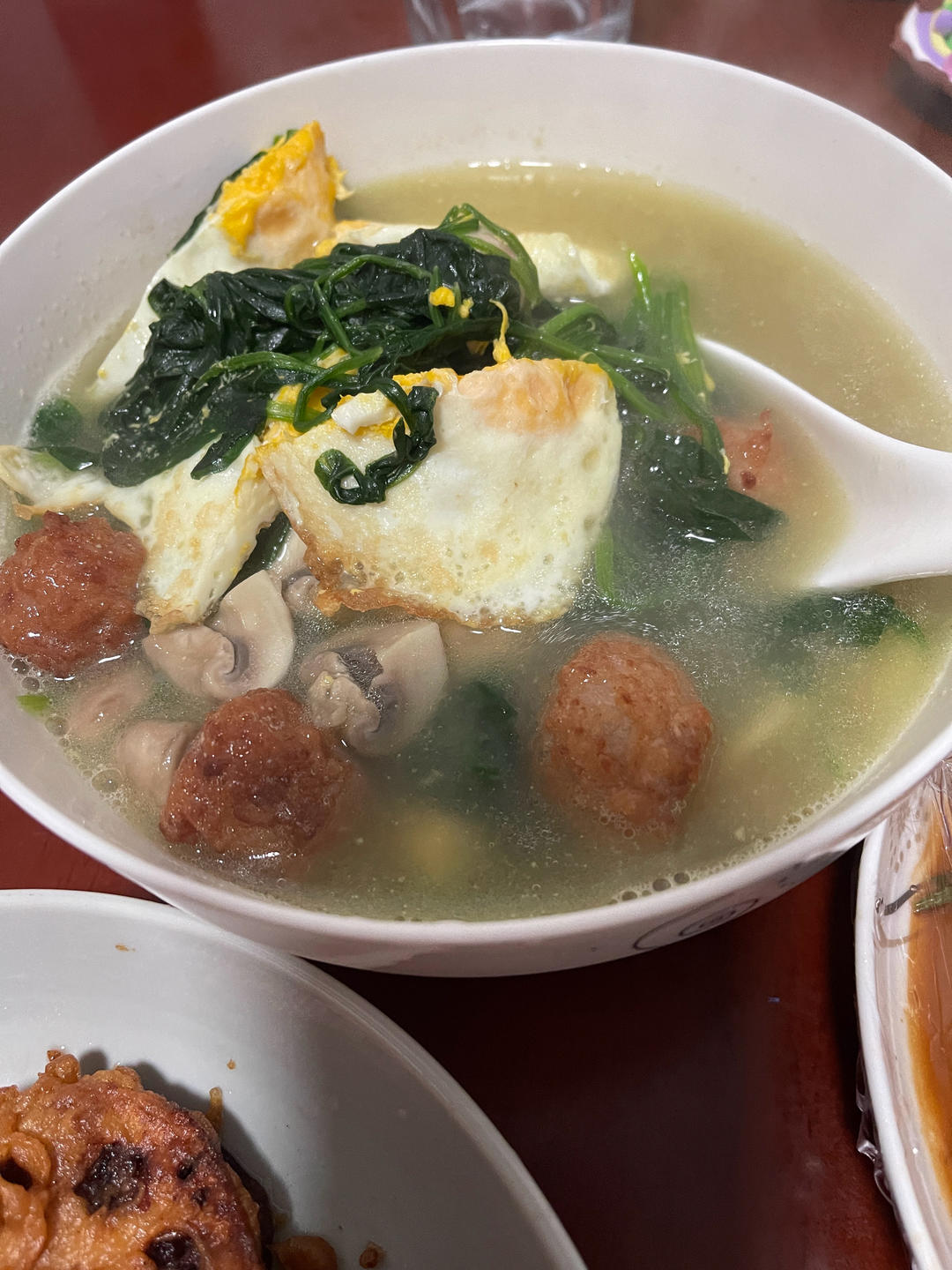 菠菜鸡蛋汤