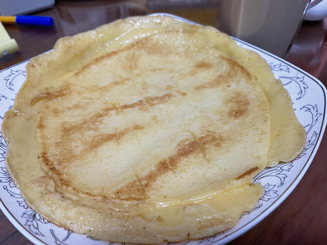 超随意的奶香鸡蛋煎饼（快手早餐