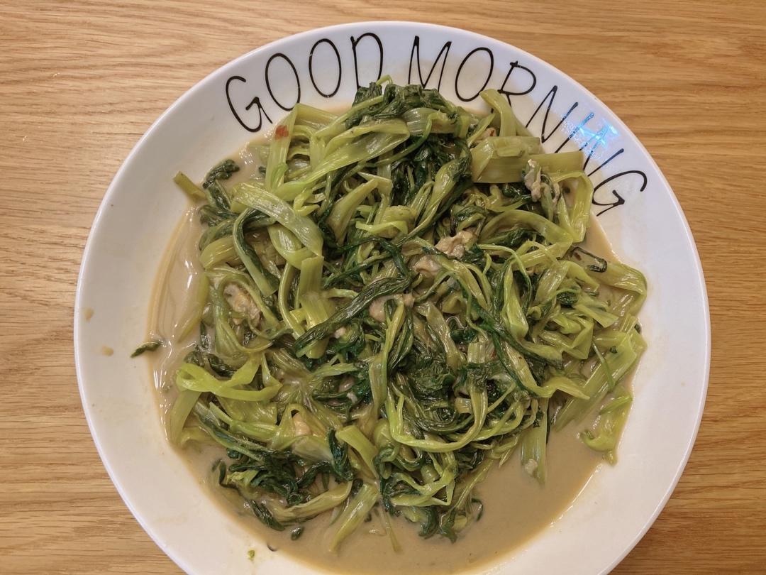 椒丝腐乳炒通菜