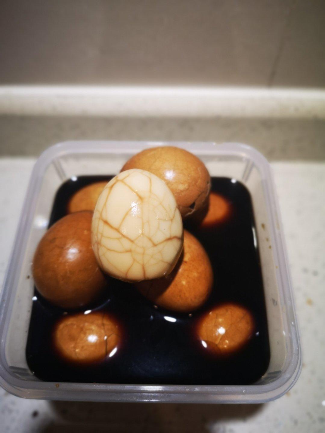 电饭煲煮五香茶叶蛋