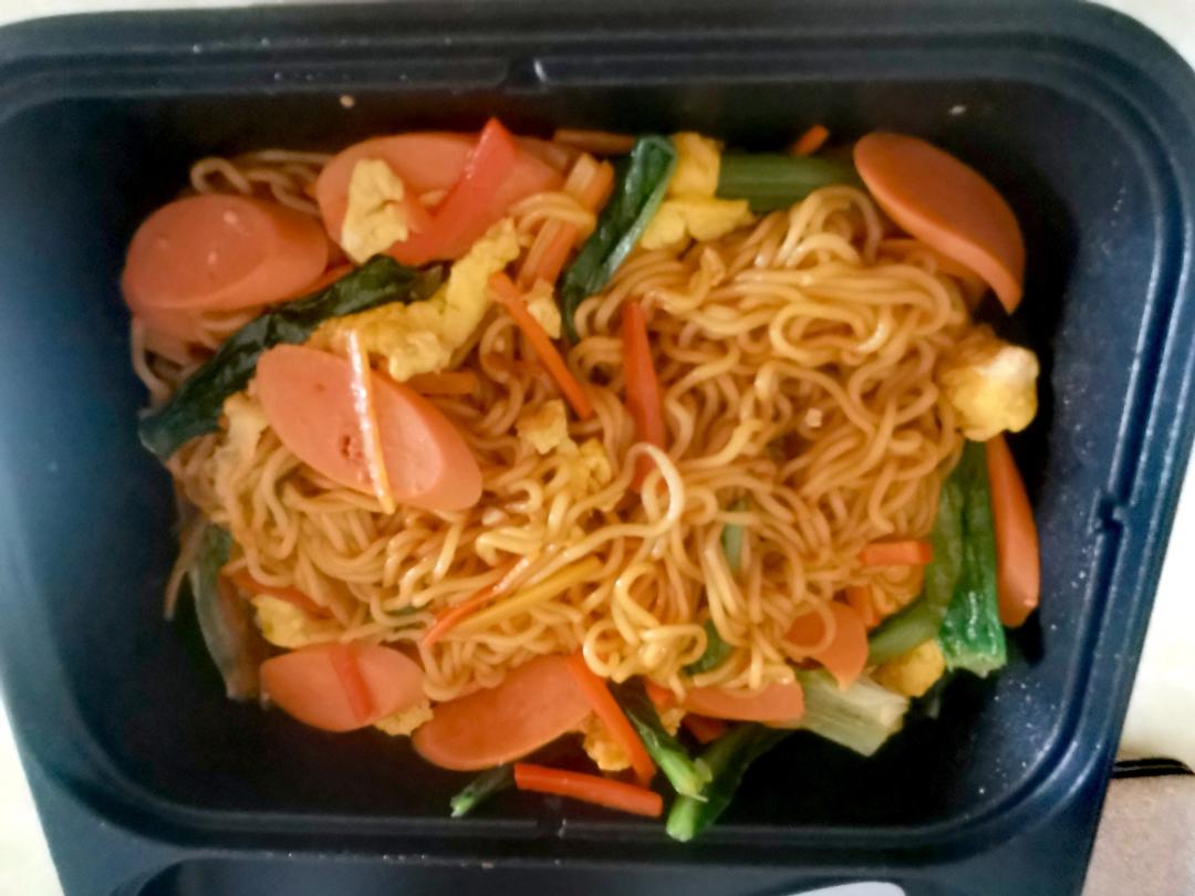 秒杀路边摊的炒方便面
