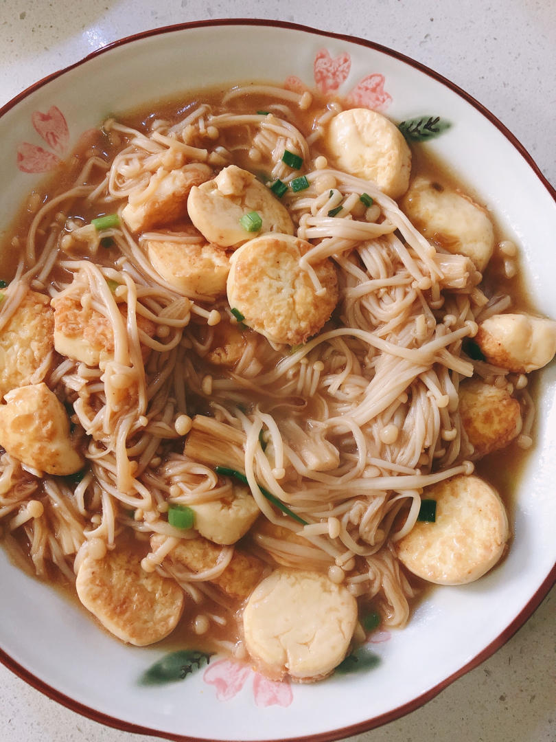 超级下饭菜--金针菇日本豆腐