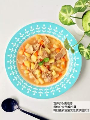 宝宝辅食：日式土豆炖肉-日本经典的家庭料理，做法简单，少油盐，是健康日料的代表之一哦！18M+的做法 步骤7