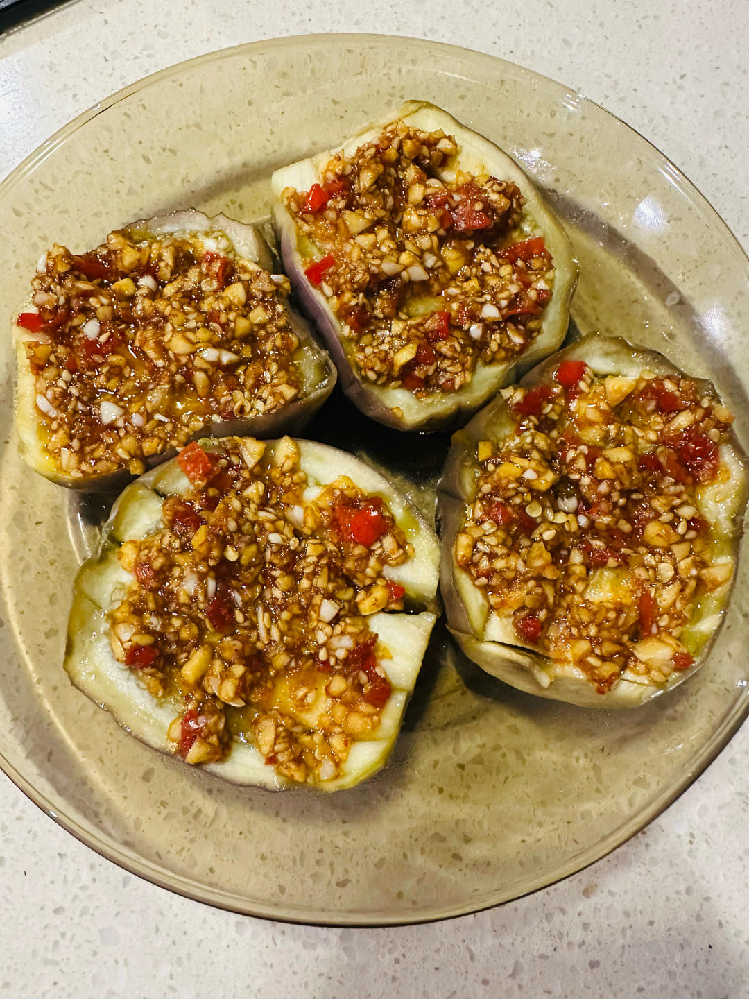上桌就被抢光的平底锅    烤茄子