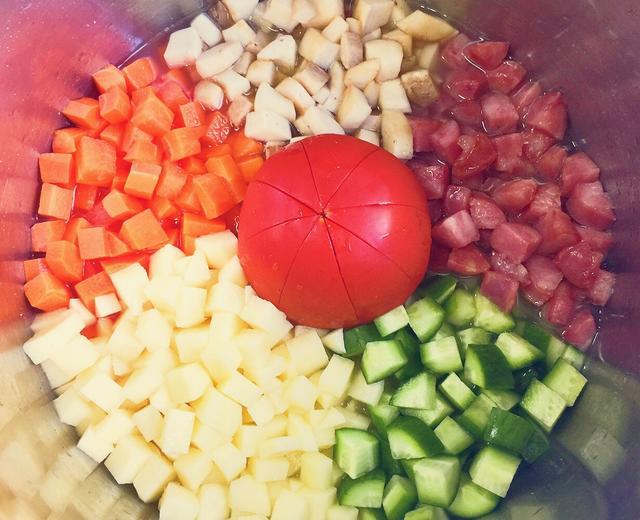 网红一颗番茄饭(电饭锅快手版)的做法