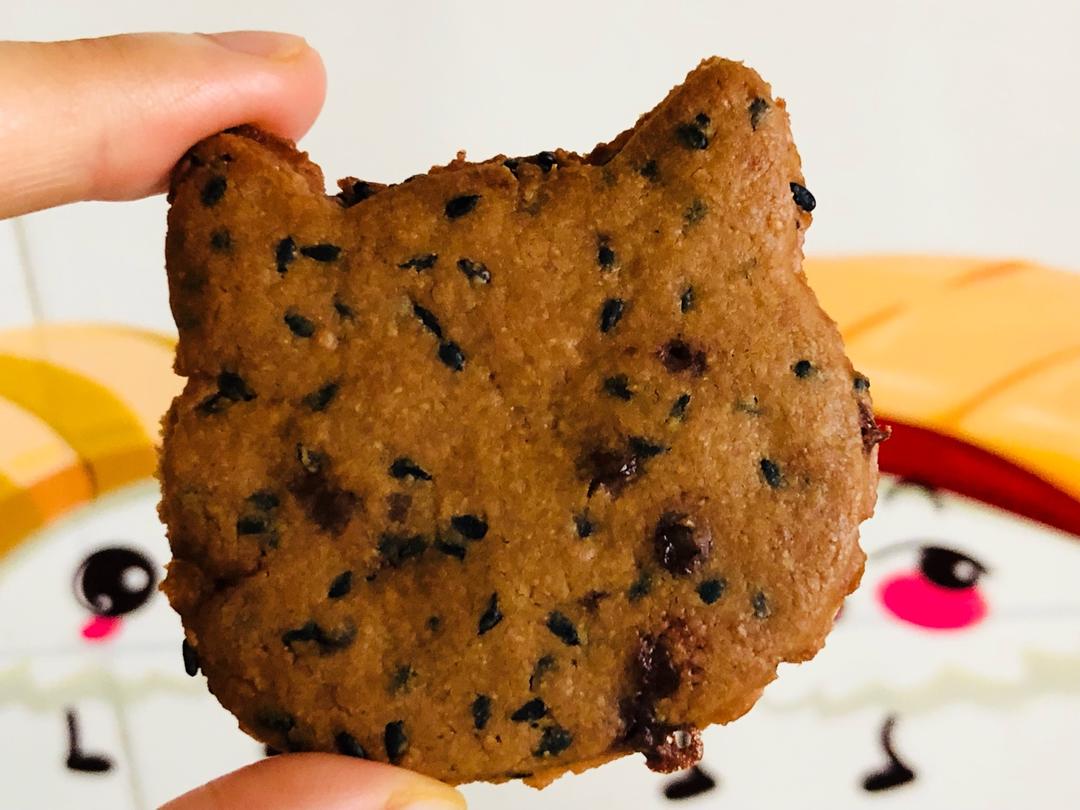 红糖黑芝麻饼干—酥脆无黄油快手版