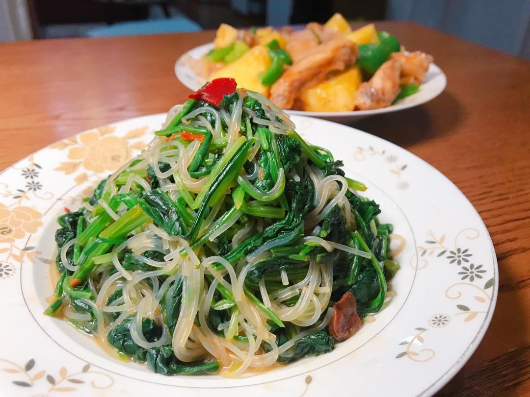 酱拌菠菜粉