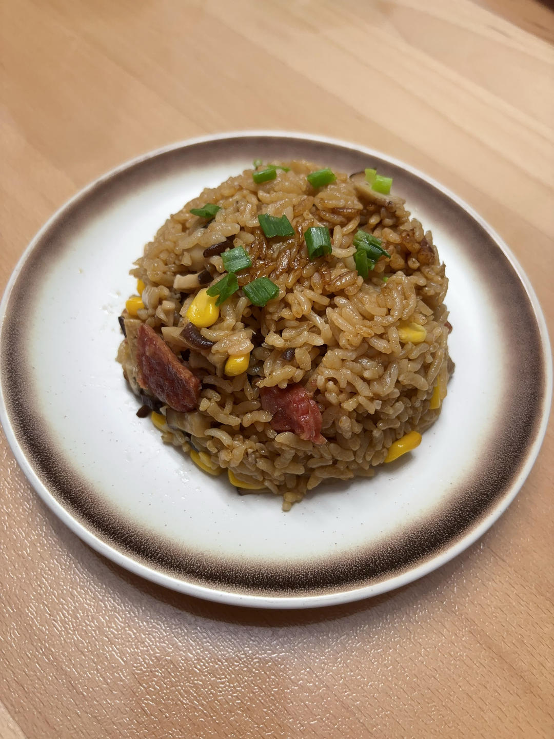 香菇腊肠焖饭