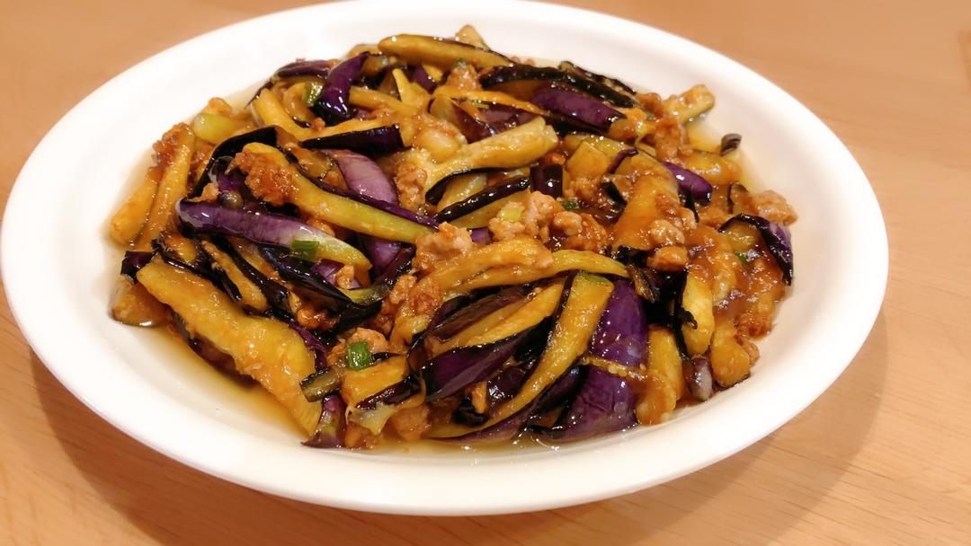 红烧肉沫茄子