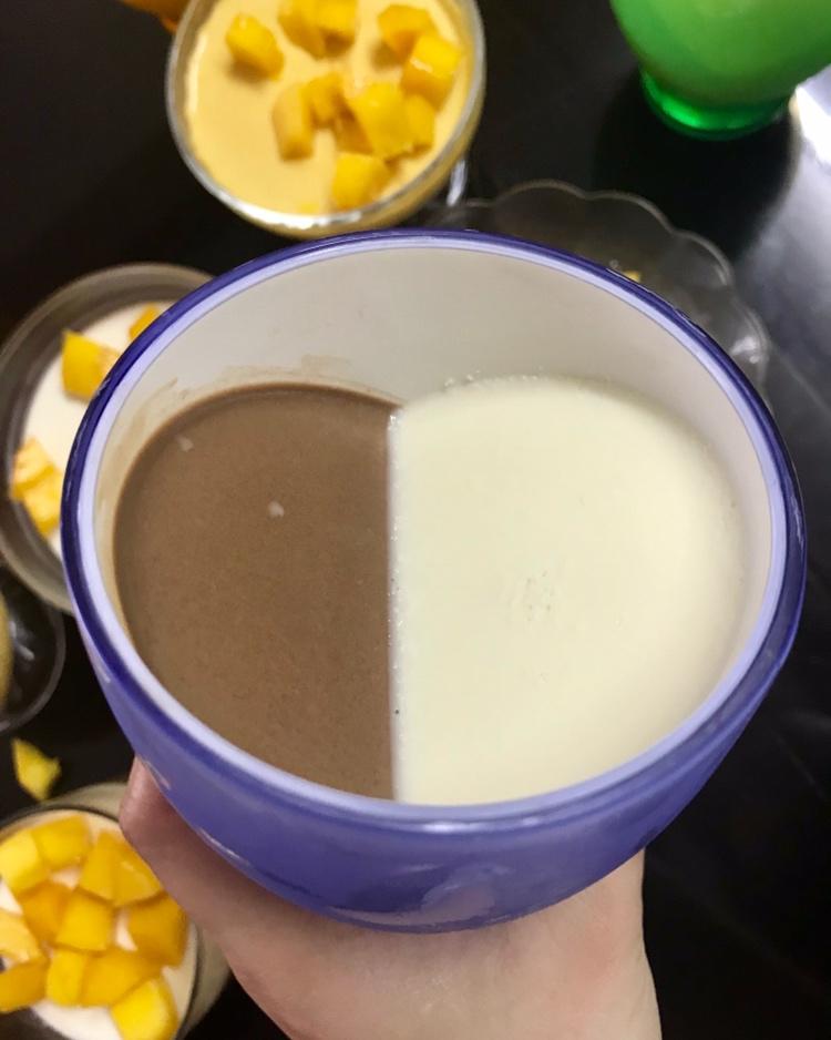 巧克力牛奶心形布丁