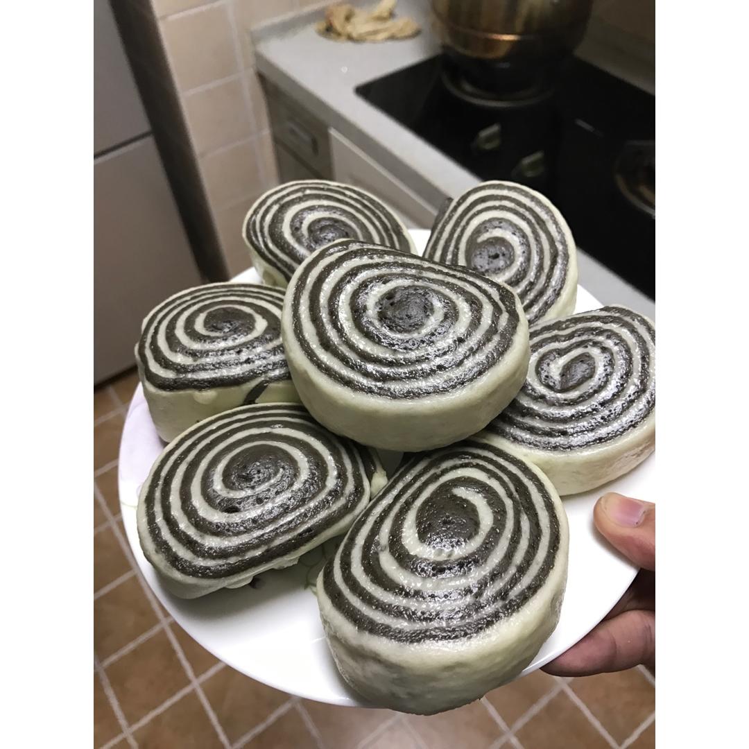 芝麻酱红糖花卷