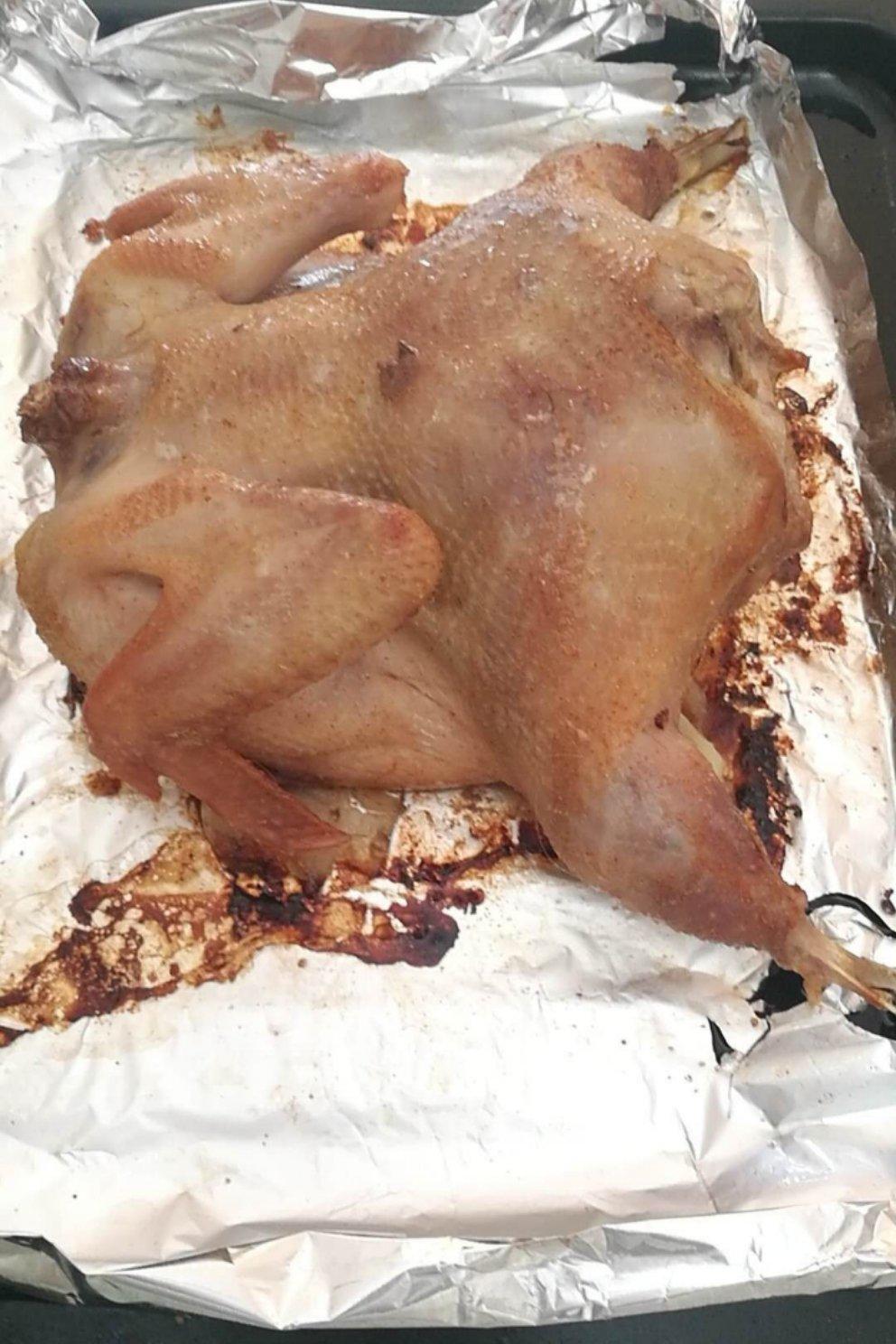 烤箱版盐焗鸡