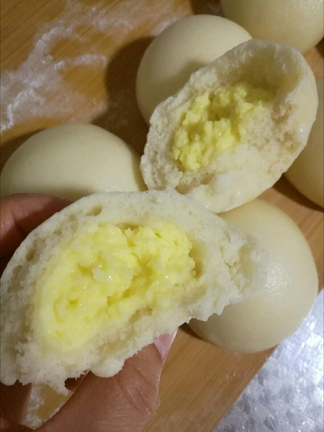 高高and李小宝做的奶黄馅