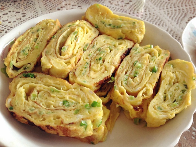 芝士葱香厚蛋烧
