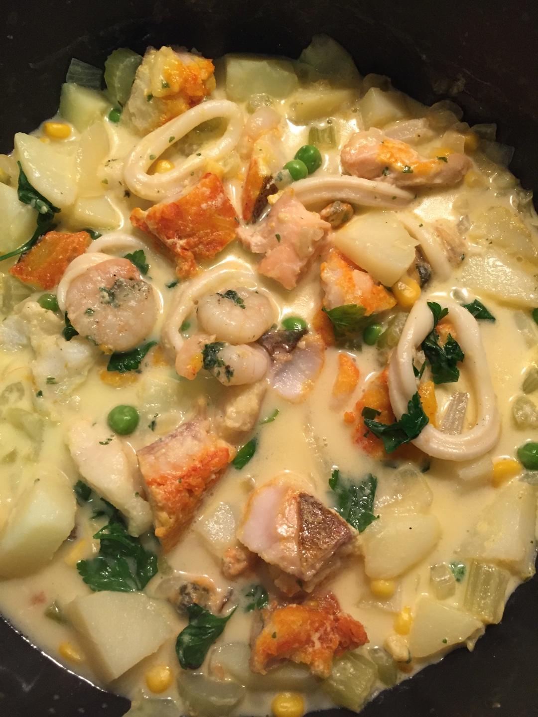 Seafood Chowder的做法