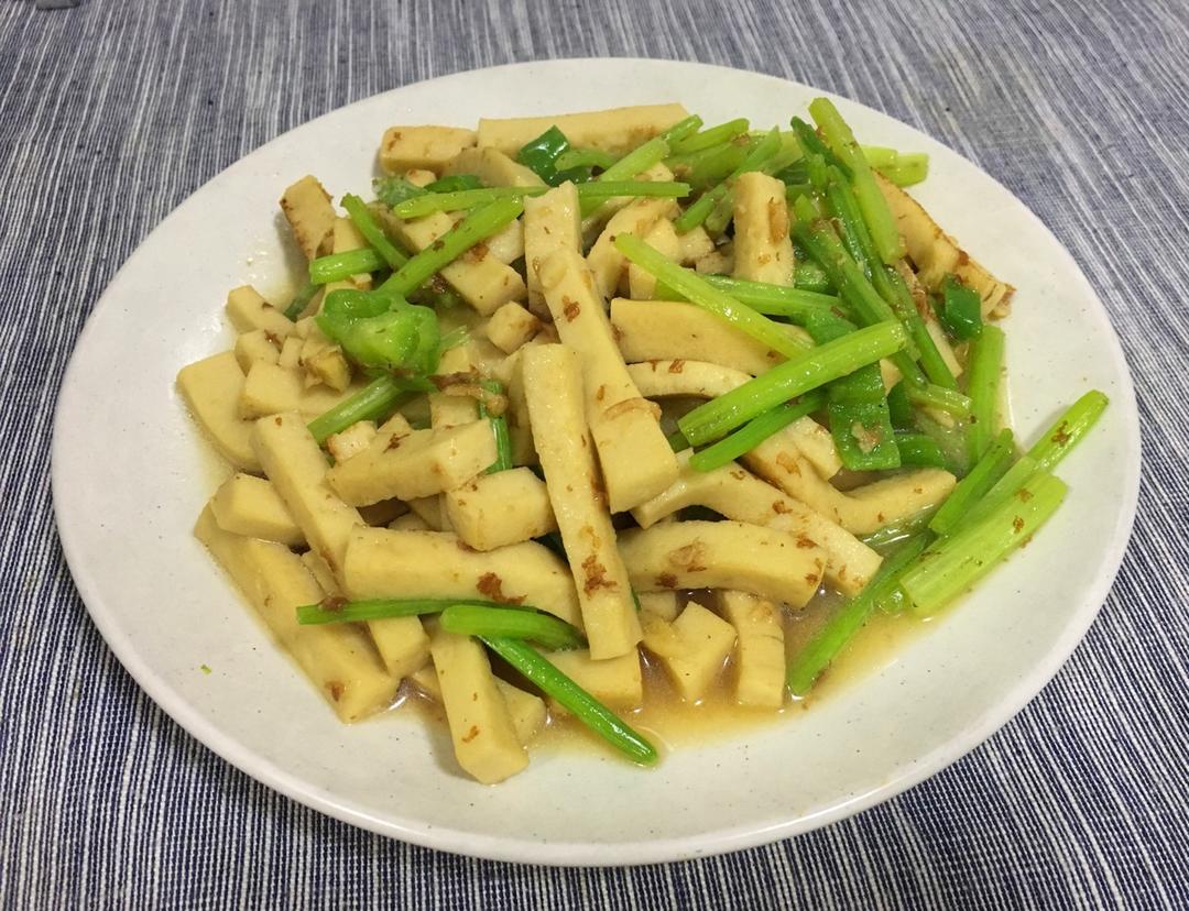 千页豆腐炒芹菜
