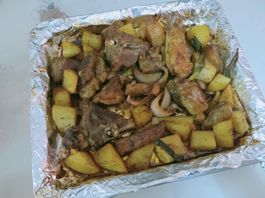 超好吃的烤羊排烤箱版