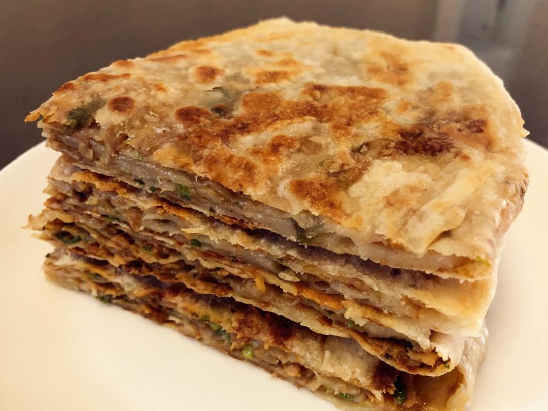 梨园晨-1做的家常肉饼