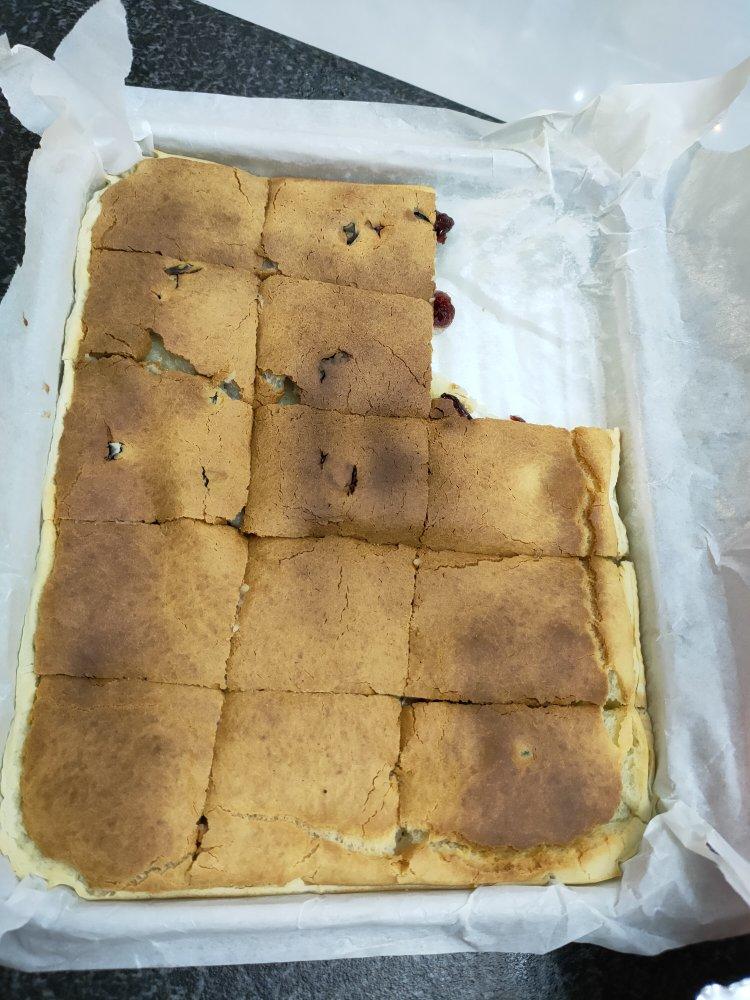 蔓越莓烤年糕（糯米粉版）