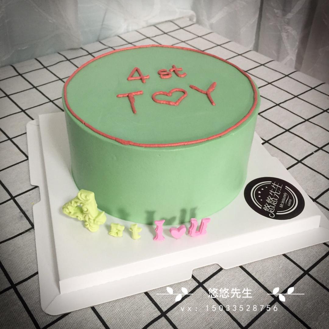 极简韩风蛋糕（图库）