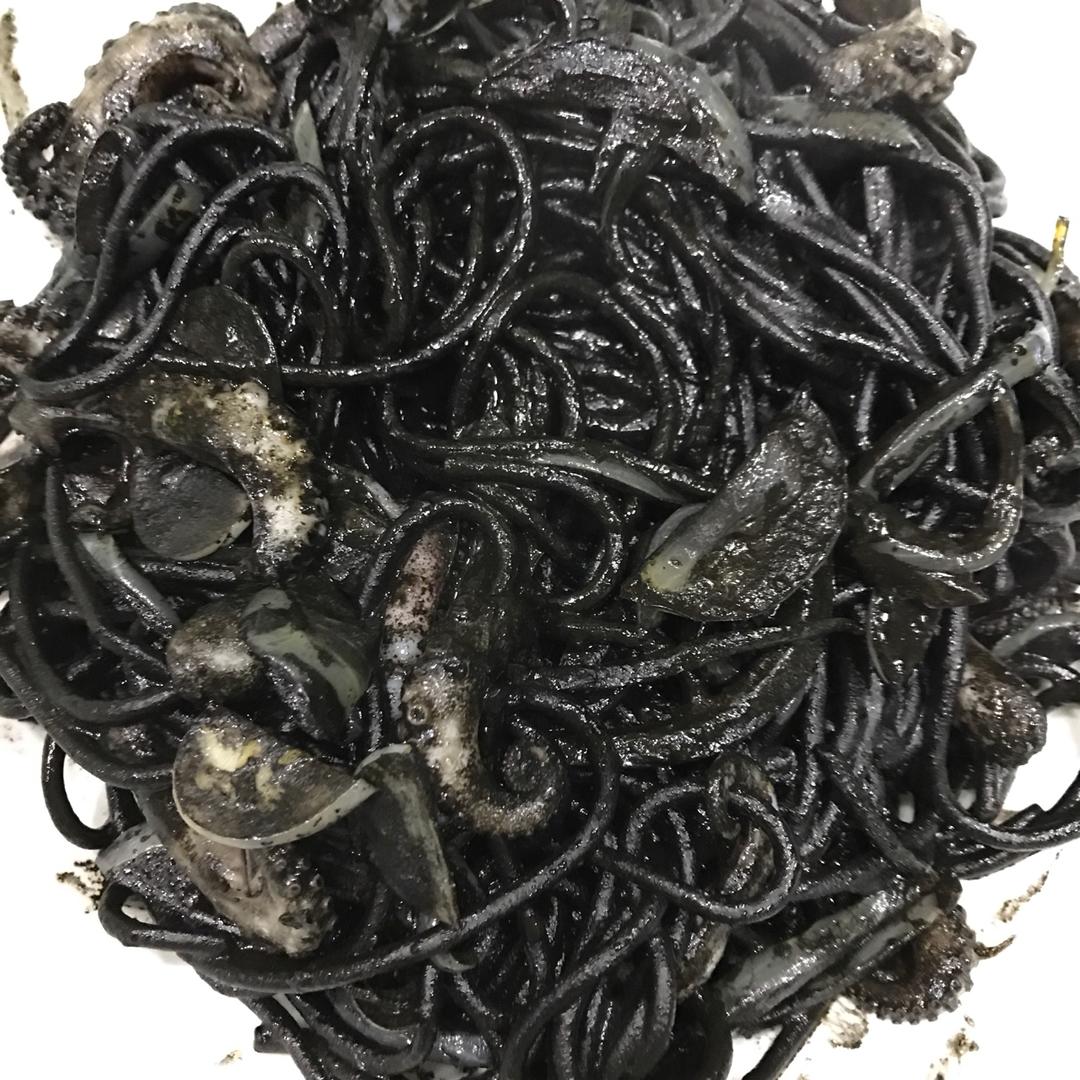 muji墨鱼汁意面