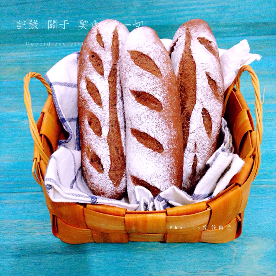 全麦蔓越莓巧克力欧包