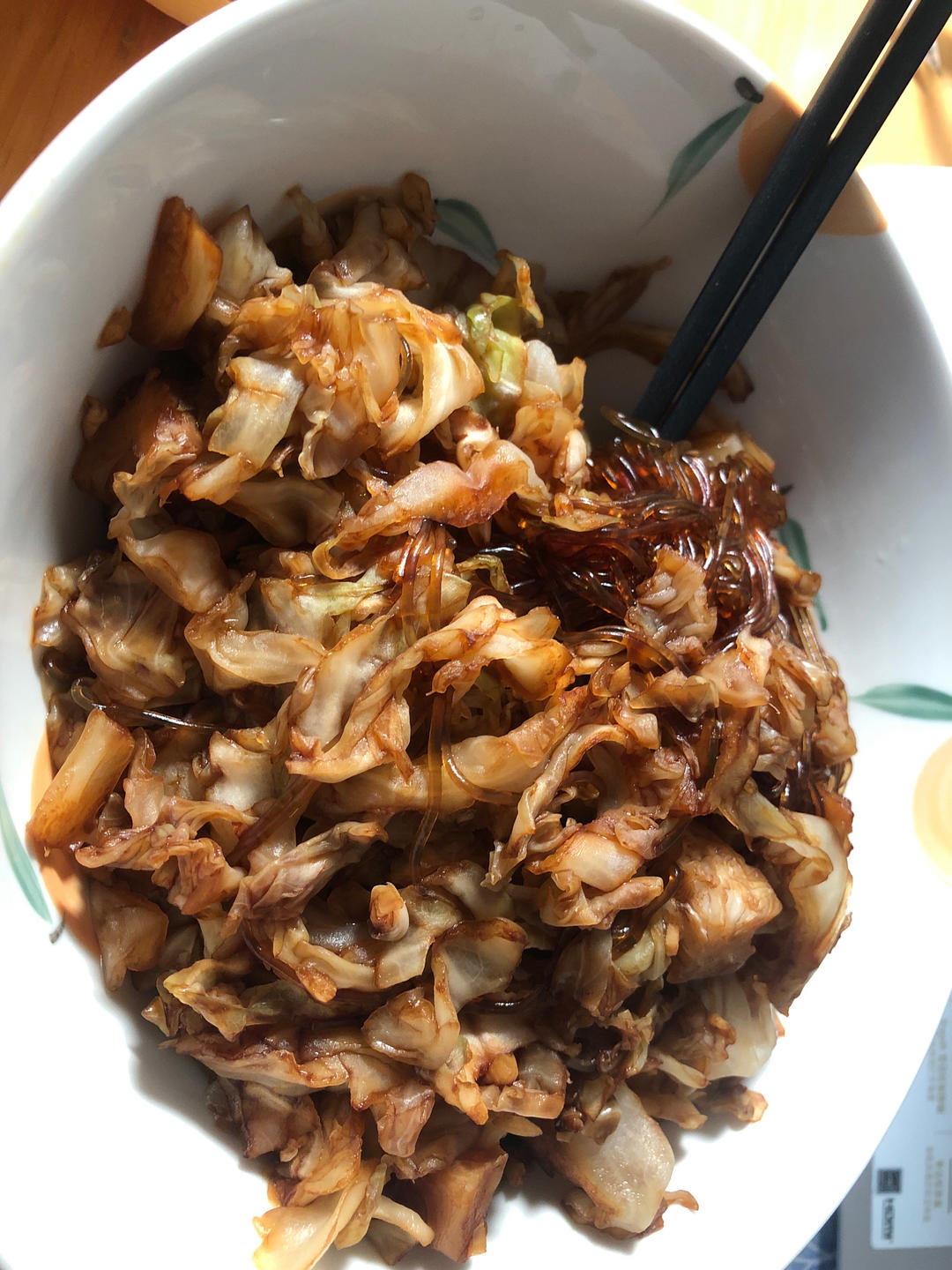 包菜炒粉丝