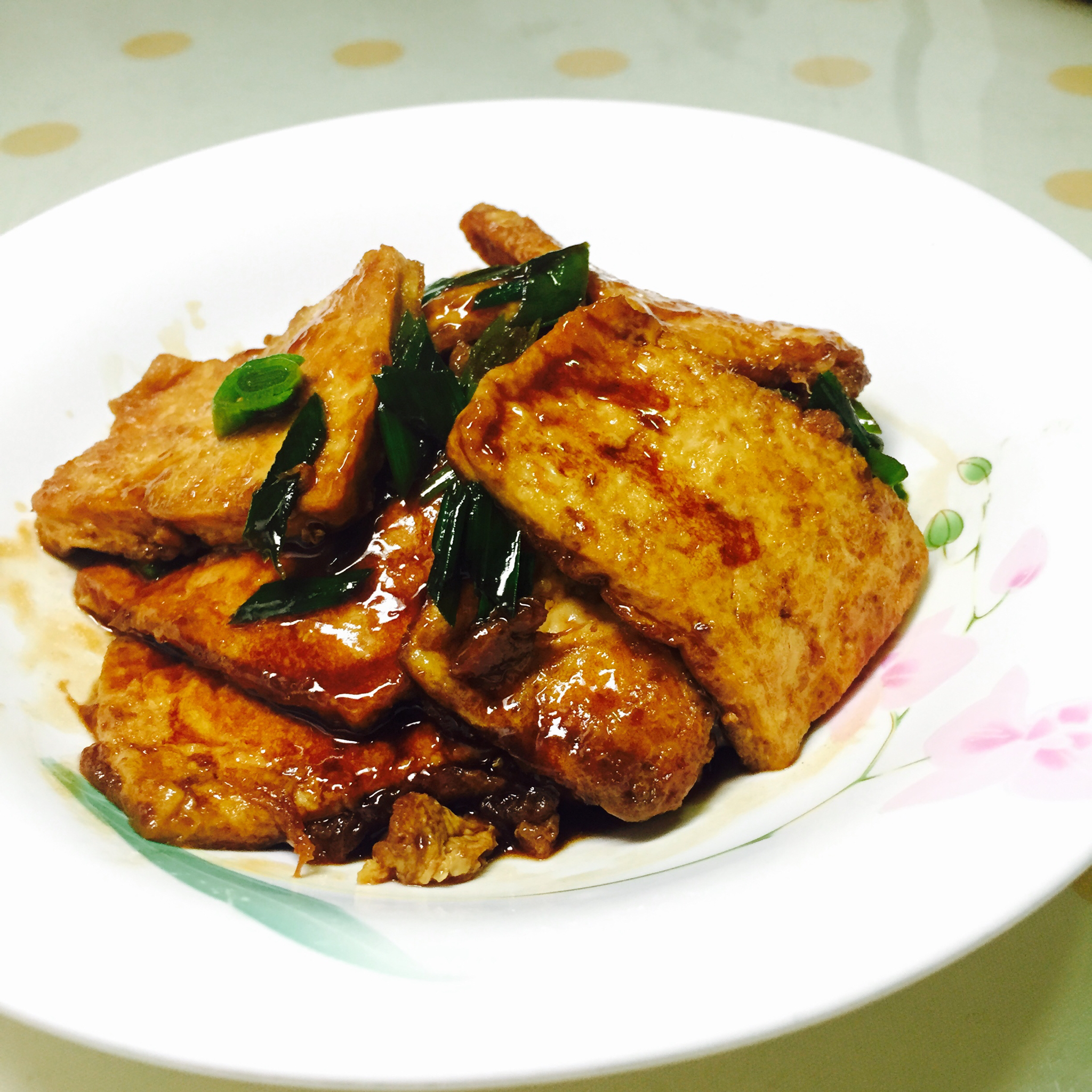 蚝油嫩豆腐