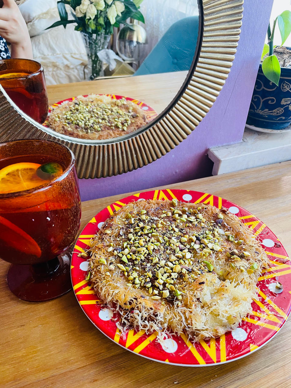 土耳其著名甜品Kunefe 家庭版做法，只需要酥皮丝奶酪糖浆黄油