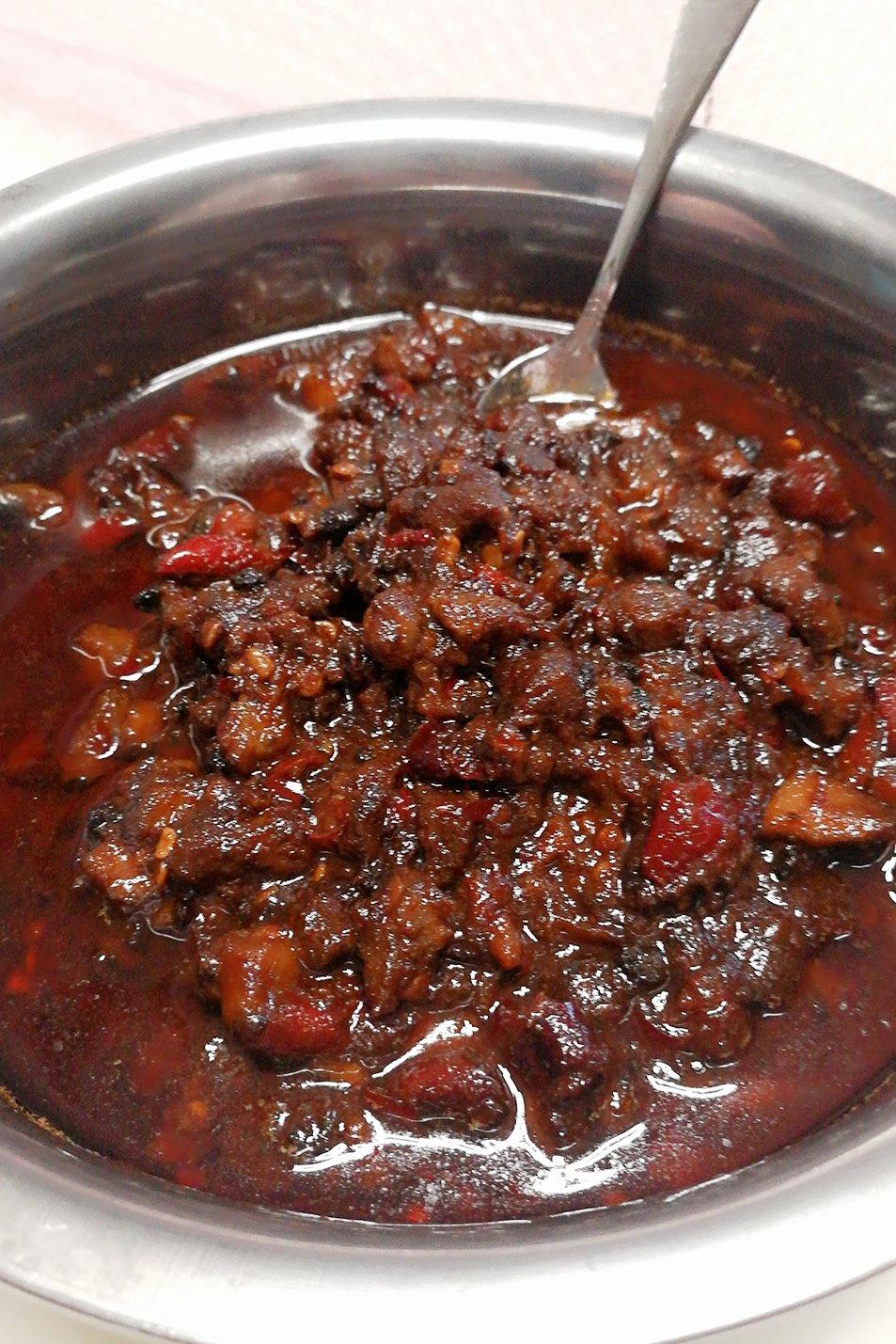 宝盖头悠悠做的香辣牛肉酱