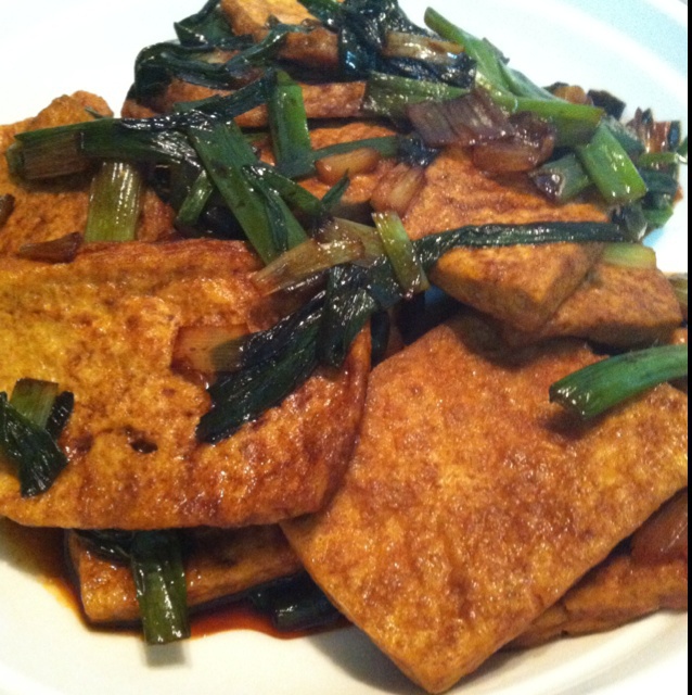 大葱烧豆腐