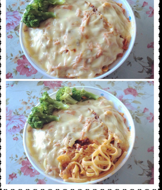 芝士焗番茄肉酱意大利面