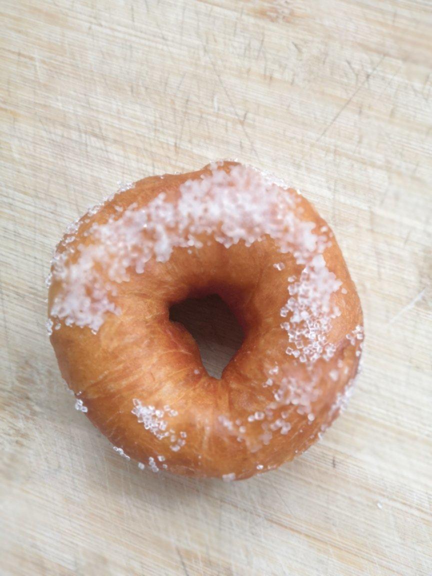 🍩超快手一小时低糖无需烤箱的甜甜圈（详细视频）