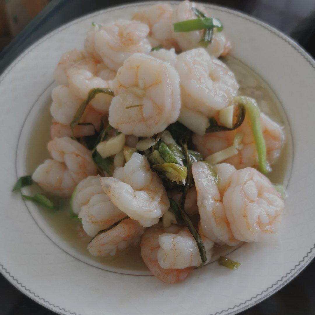 葱爆虾仁