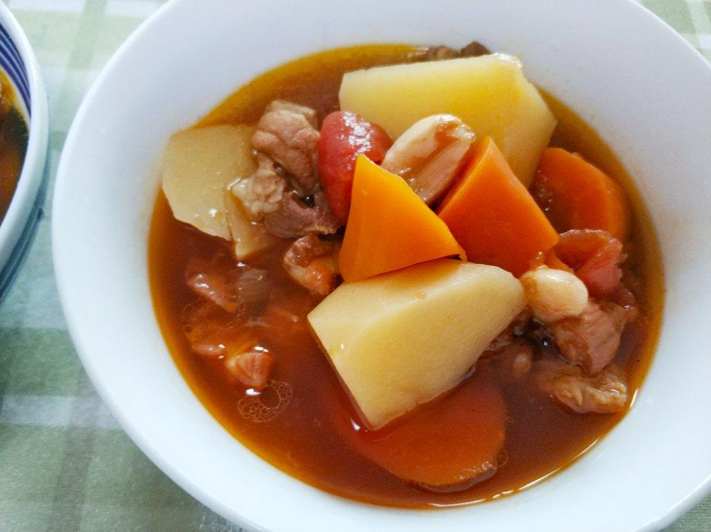 番茄土豆炖牛腩高压锅版