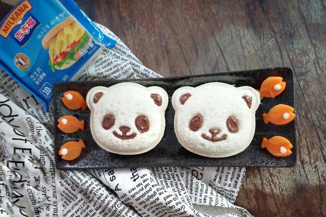 熊猫三明治的做法