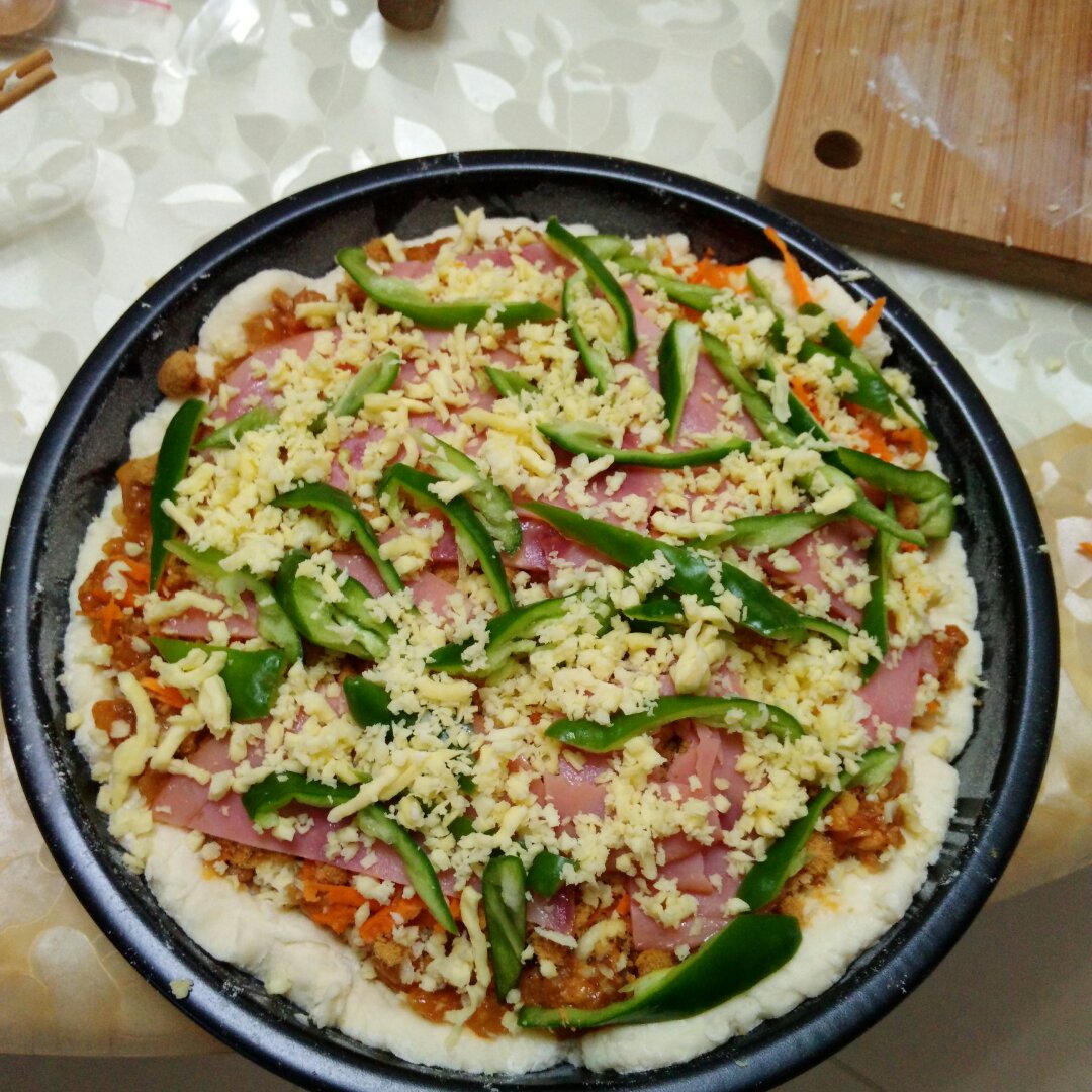 不用酵母的披萨底 No Yeast Pizza Dough