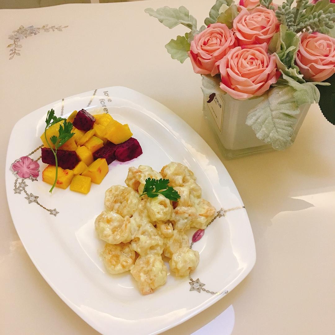 芥末虾球