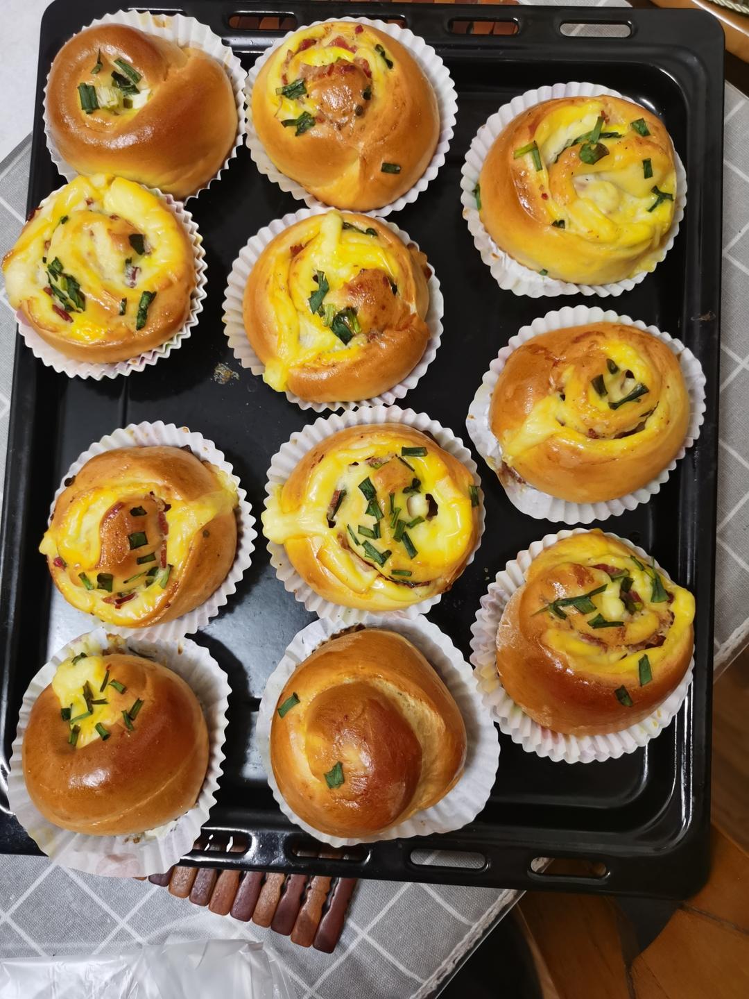 培根起司面包卷