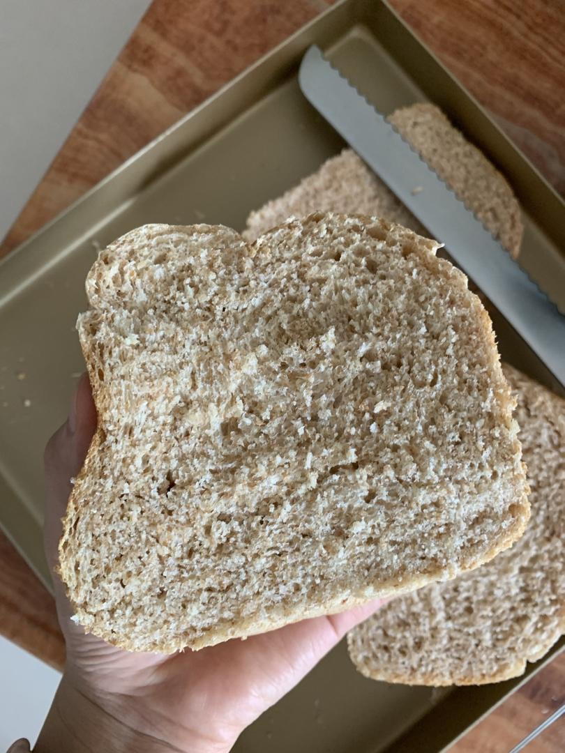 基础全麦吐司（面包机版）丨健康·烘焙