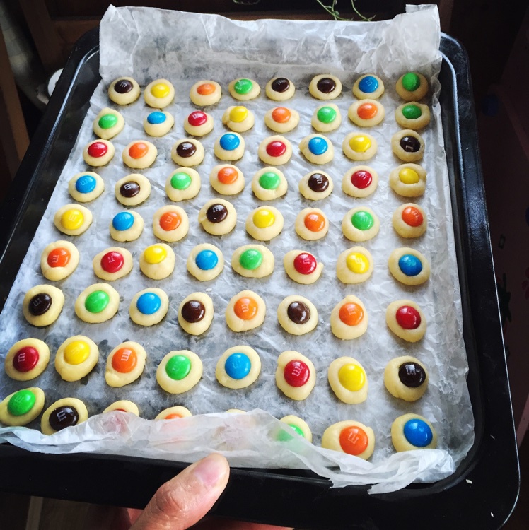 椰子味迷你MM豆曲奇小饼