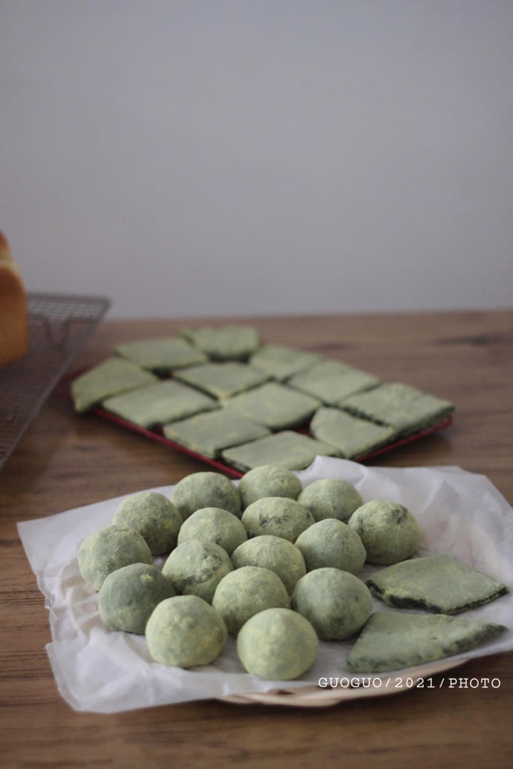 佳日果果做的古早味宁波青团(黄豆馅)