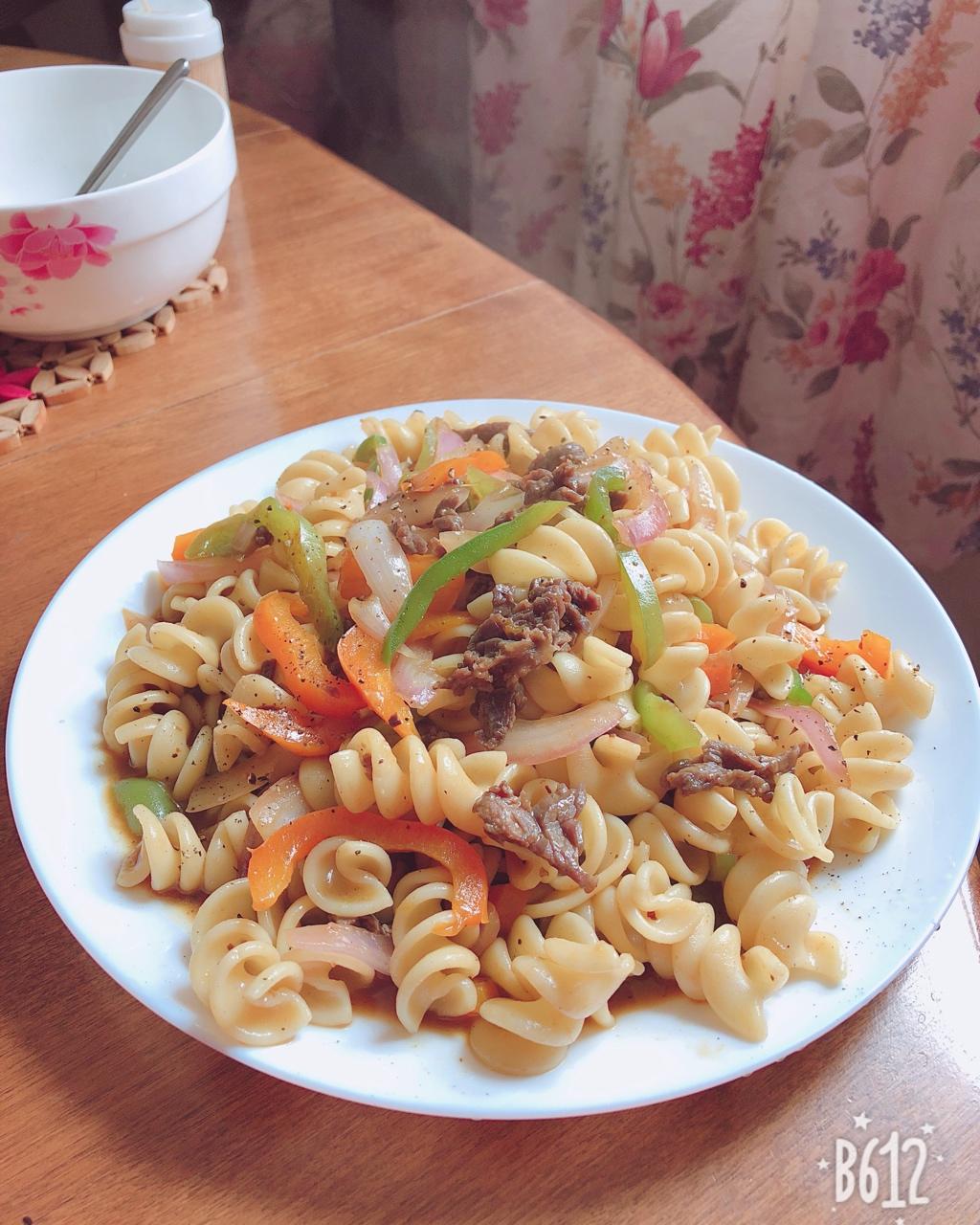 黑椒牛柳意面